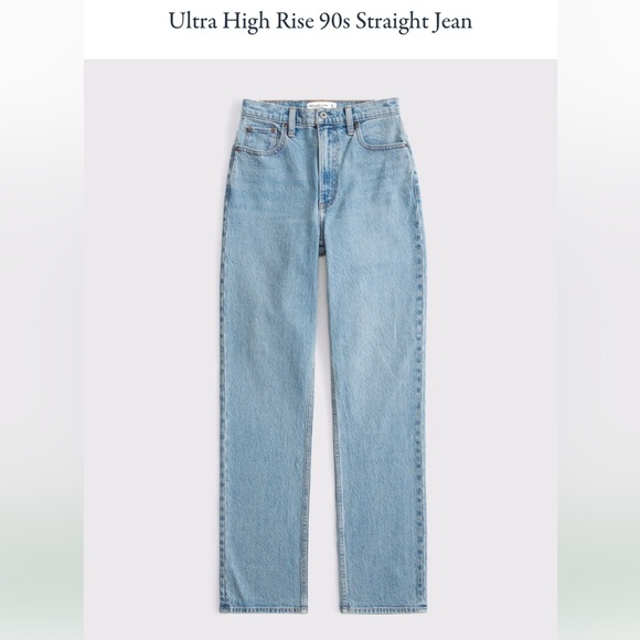Abercrombie & Fitch Denim - Abercrombie & Fitch Light Blue Straight Leg Jeans